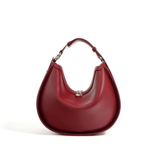 Bolsa de Ombro de Couro Minimalista Eugénie