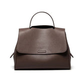 Bolsa de Ombro de Couro Oblíqua Estelle