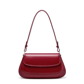 Bolsa de Ombro em Couro Pequena Cécile