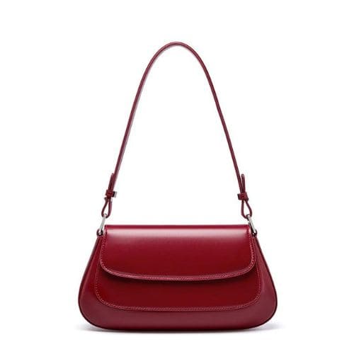 Bolsa de Ombro em Couro Pequena Cécile