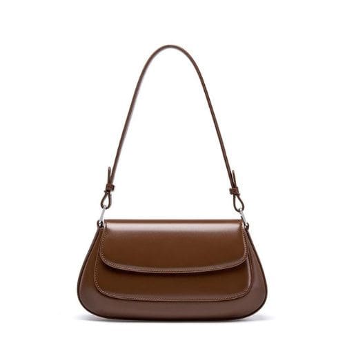 Bolsa de Ombro em Couro Pequena Cécile