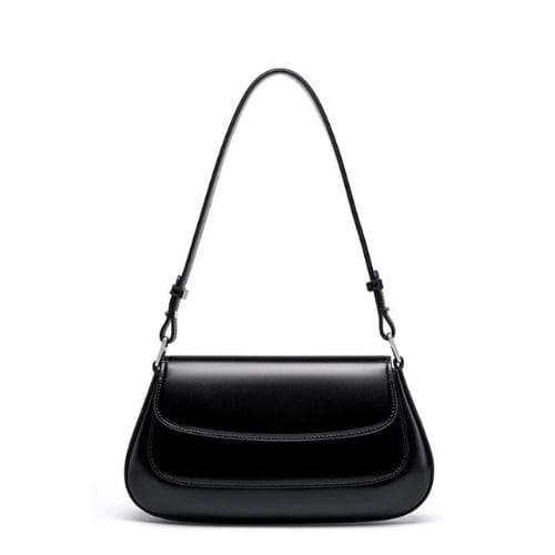 Bolsa de Ombro em Couro Pequena Cécile