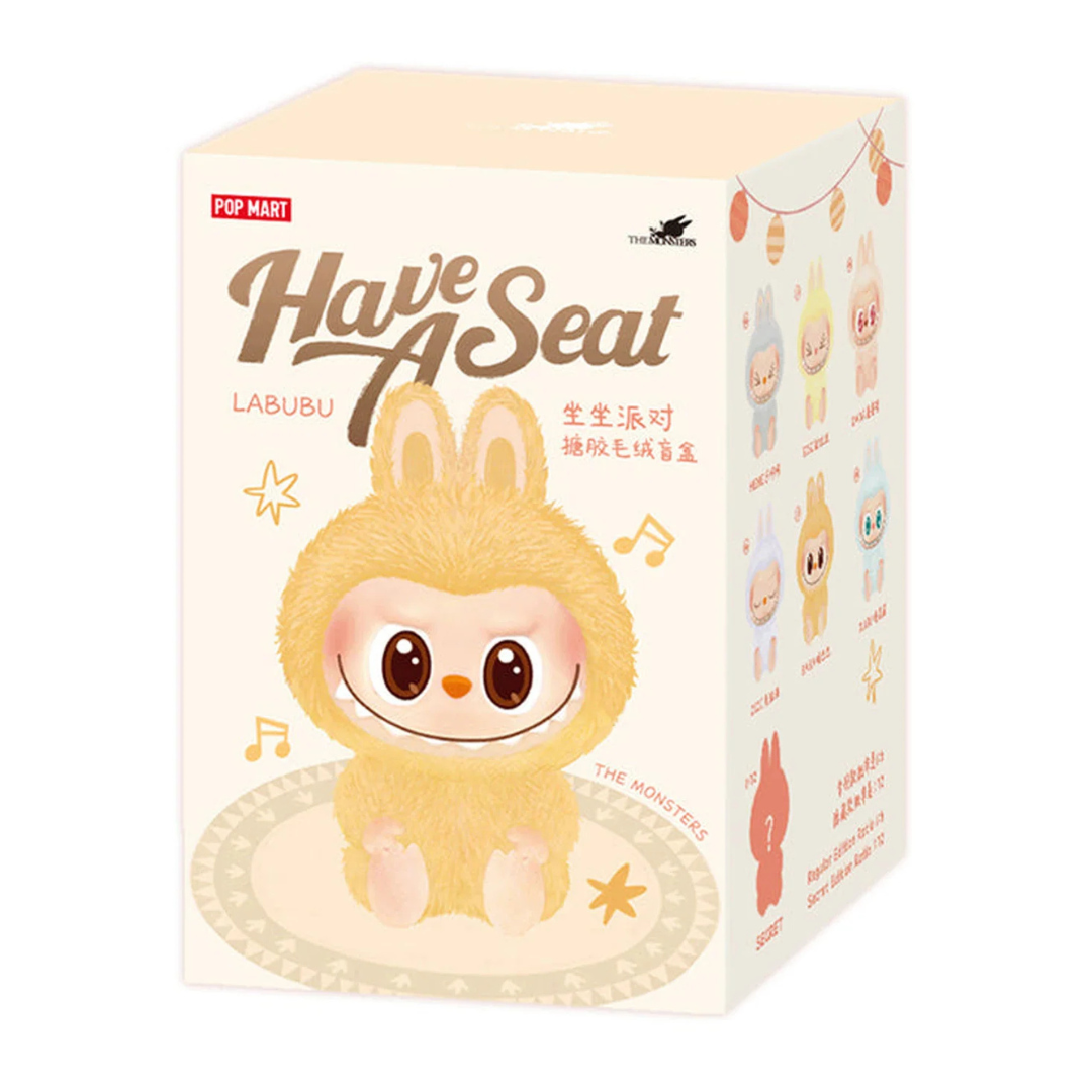 Boneco Pop Mart Labubu The Monsters "Have A Seat Vinyl" Blind Box *SORTIDO* unidade