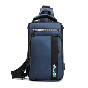 Mochila Transversal Masculina Impermeável