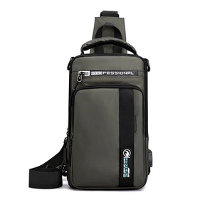 Mochila Transversal Masculina Impermeável
