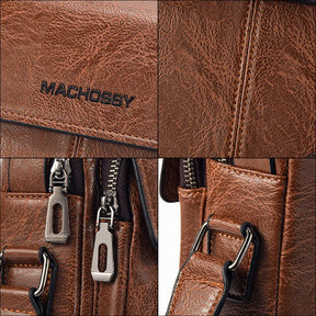 Mochila Masculina de Couro Legítimo - Enduro
