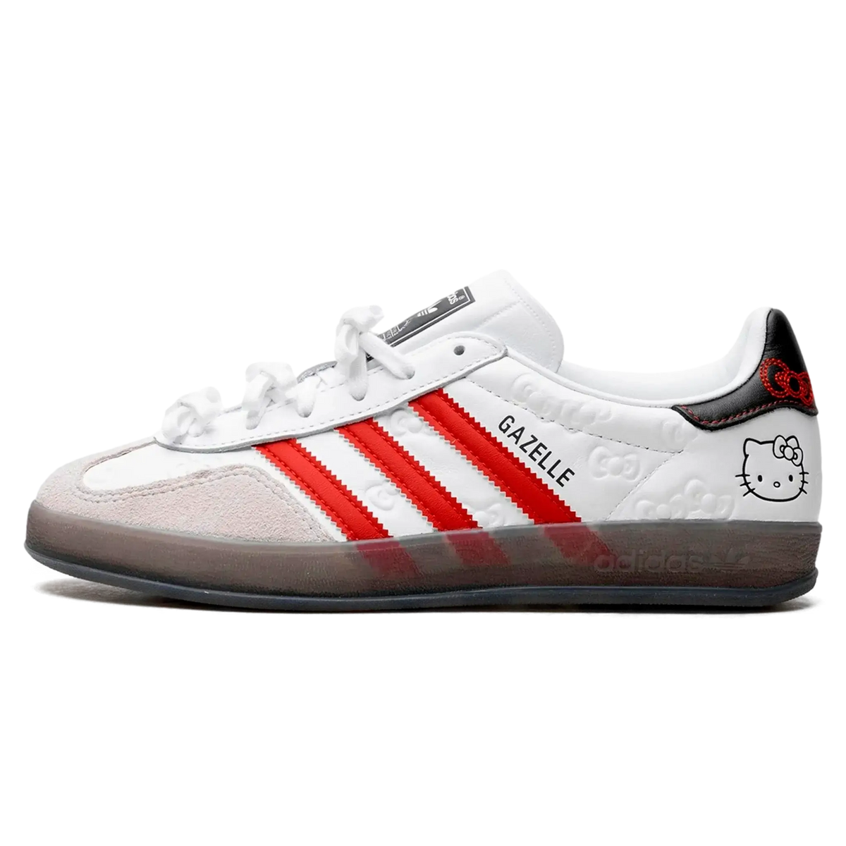 Tênis Adidas Gazelle Indoor x Hello Kitty "50th Anniversary" Branco - II0013