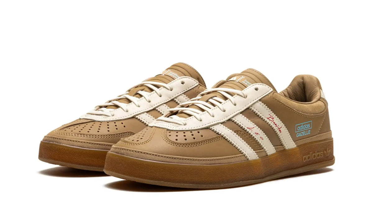 Tênis Adidas Gazelle Indoor x Bad Bunny x Lionel Messi "Cardboard" Bege - JR0182