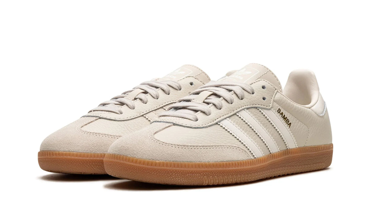 Tênis Adidas Samba OG Feminino "Aluminium" Bege - IE7013