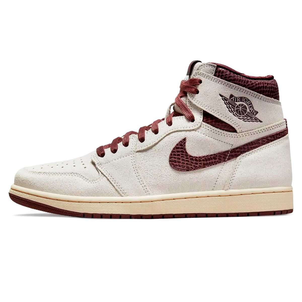 Tênis Air Jordan 1 High x "A Ma Maniere" Branco / Marrom - DO7097-100