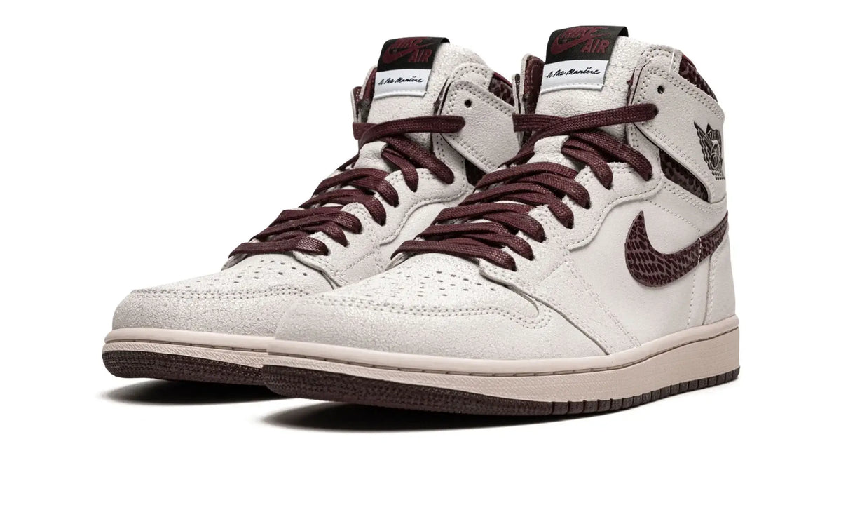 Tênis Air Jordan 1 High x "A Ma Maniere" Branco / Marrom - DO7097-100