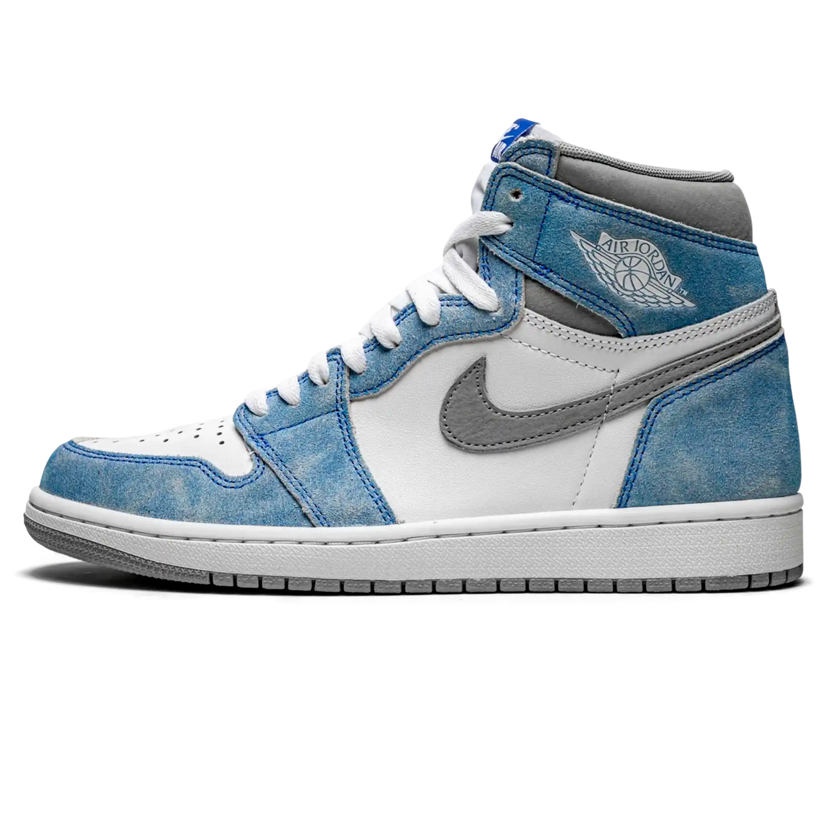 Tênis Air Jordan 1 High "Hyper Royal" Azul / Branco - 555088-402