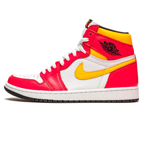 Tênis Air Jordan 1 High "Fusion Red" Rosa / Amarelo - 555088-603