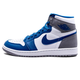 Tênis Air Jordan 1 High "True Blue" Azul / Cinza - DZ5485-410