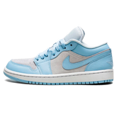 Tênis Air jordan 1 Low Feminino "Aluminium" Azul / Cinza - DC0774-050