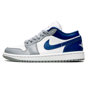 Tênis Air jordan 1 Low Feminino "French Blue" Cinza / Azul - DC0774-042
