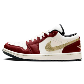 Tênis Air Jordan 1 Low Feminino "Year of the Dragon" Bordô - FJ5735-100
