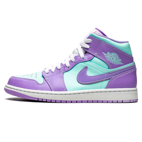 Tênis Air Jordan 1 Mid "Aqua" - 554724-500