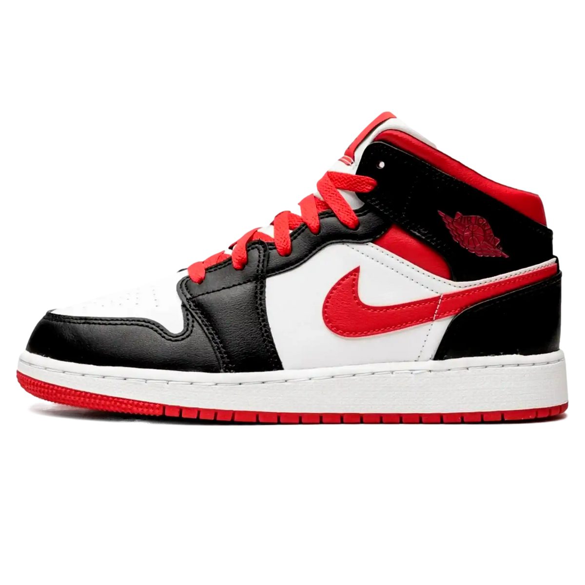 Tênis Air Jordan 1 Mid "Black Gym Red" Vermelho - 554724-122