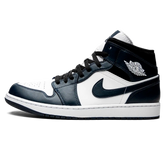 Tênis Air Jordan 1 Mid Feminino "Dark Teal" Azul - 554724-411