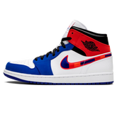 Tênis Air Jordan 1 Mid "Multi Color Swoosh" - 852542-146