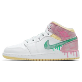 Tênis Air Jordan 1 Mid Feminino "Paint Drip" - DD1666-100
