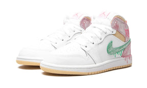 Tênis Air Jordan 1 Mid Feminino "Paint Drip" - DD1666-100