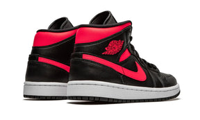 Tênis Air Jordan 1 Mid Feminino "Siren Red" Preto / Rosa - BQ6472-004