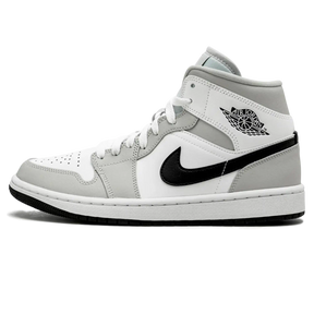 Tênis Air Jordan 1 Mid Feminino "Light Smoke Grey" Cinza - 554725-092