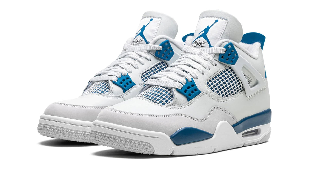Tênis Air Jordan 4 "Military Blue" Branco / Azul - FV5029-141