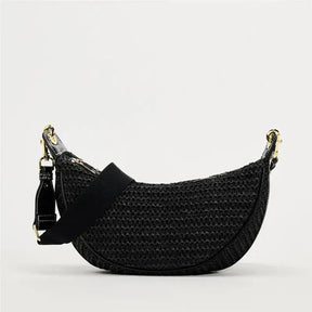 Bolsa de Palha Pequena Meia Lua