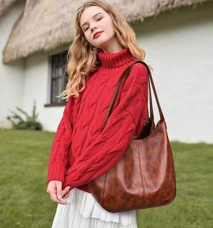 Bolsa Feminina em Couro Genuino - PureLuxo