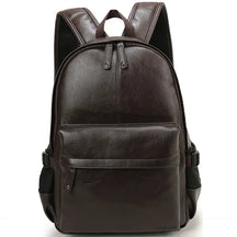 Mochila de Couro Compacta
