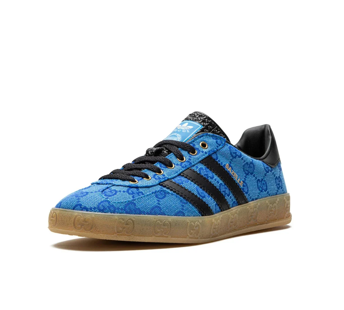 Tênis Adidas x Gucci Gazelle 'GG Monogram Blue' - IE2265