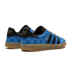 Tênis Adidas x Gucci Gazelle 'GG Monogram Blue' - IE2265