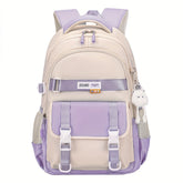 Mochila Escolar Feminina com Chaveiro