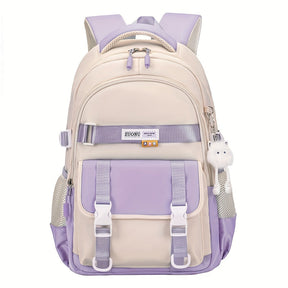 Mochila Escolar Feminina com Chaveiro