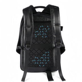 Mochila de Viagem Masculina em Couro - Porta USB