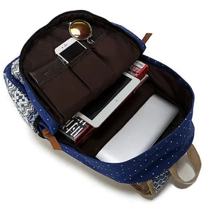 Mochila Escolar Feminina Modelo Hippie