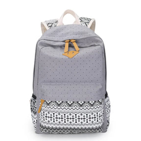 Mochila Escolar Feminina Modelo Hippie