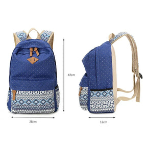 Mochila Escolar Feminina Modelo Hippie