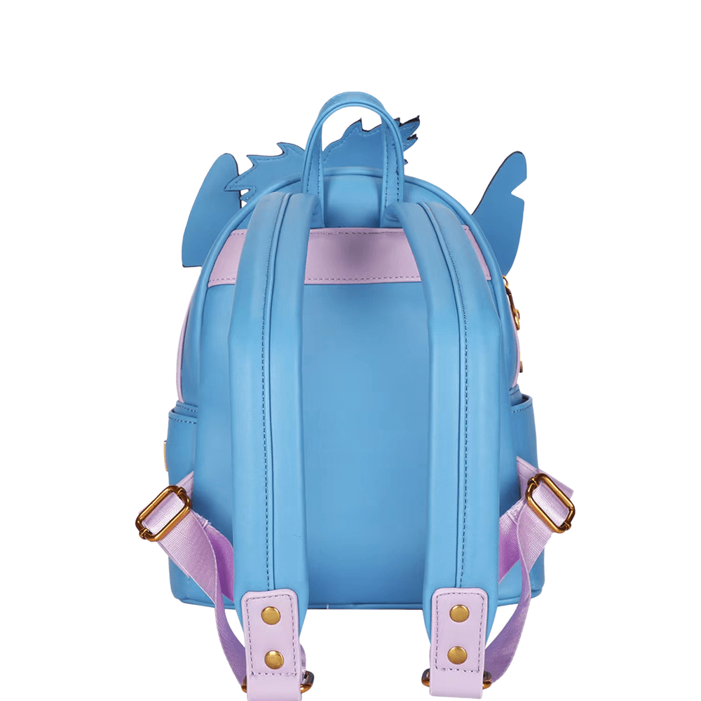 Mochila Escolar Feminina de Couro - Stitch