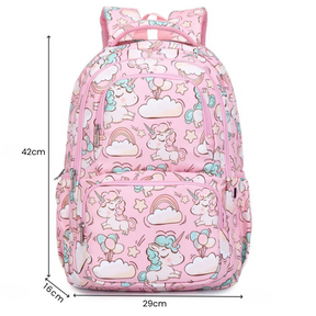 Mochila Escolar Feminina - Unicornio Rosa