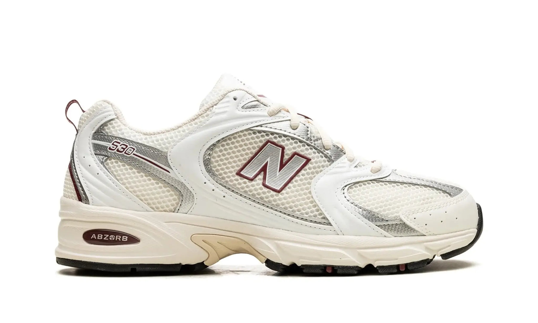 Tênis New Balance 530 "Sea Salt Mercury Red" Branco / Bordô - MR530SZ