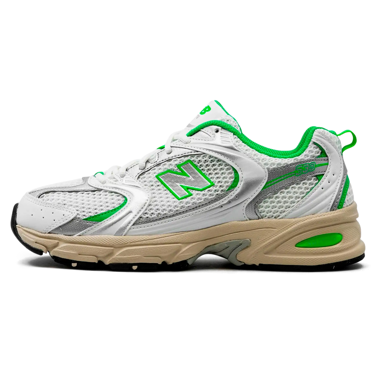 Tênis New Balance 530 "White Palm Leaf" Branco / Verde - MR530EC