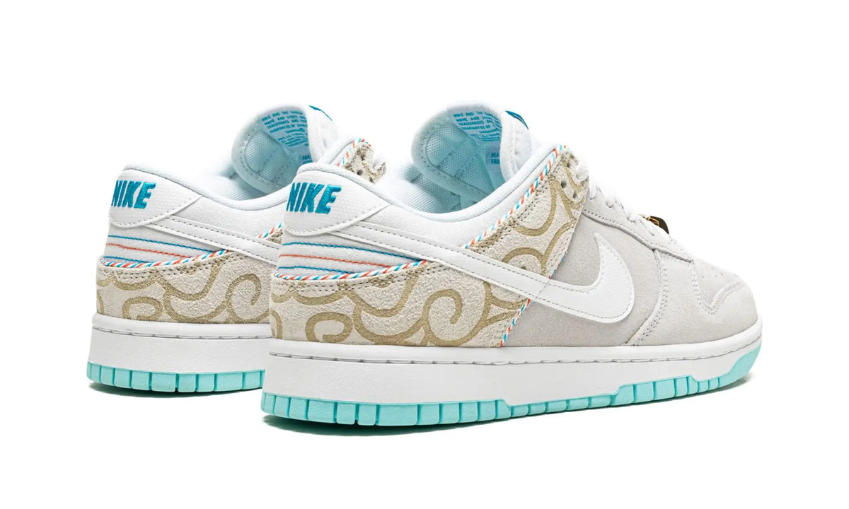 Tênis Nike Dunk Low "Barber Shop Grey" - DH7614-500