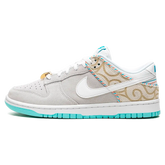 Tênis Nike Dunk Low "Barber Shop Grey" - DH7614-500