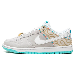 Tênis Nike Dunk Low "Barber Shop Grey" - DH7614-500