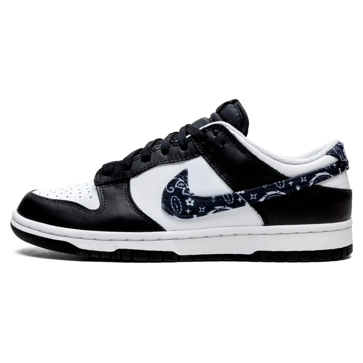 Tênis Nike Dunk Low Feminino "Black Paisley" Preto / Branco - DH4401-100