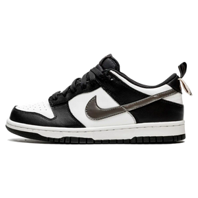 Tênis Nike Dunk Low Feminino "Black White Metallic" - DH9764-001